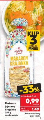 Makaron 5-jajeczny krajanka K-classic stąd takie dobre! promocja