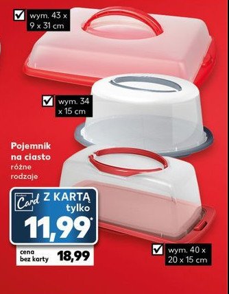 Pojemnik na ciasto 40 x 20 x 15 cm promocja