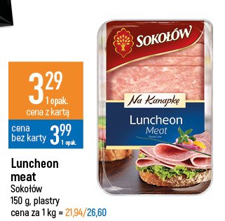 Luncheon meat Sokołów promocje