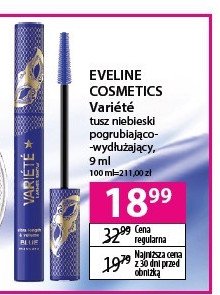 Tusz do rz臋s wodoodporny EVELINE VARIETE promocja