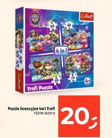 Puzzle 4 w 1 psi patrol Trefl promocja w Dealz