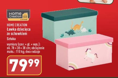 艁awka dzieci臋ca ze schowkiem 78 x 38 x 38 cm Home creation promocja