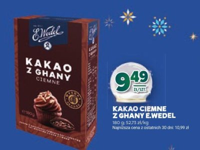 Kakao ciemne z Ghany E.Wedel promocja w Stokrotka