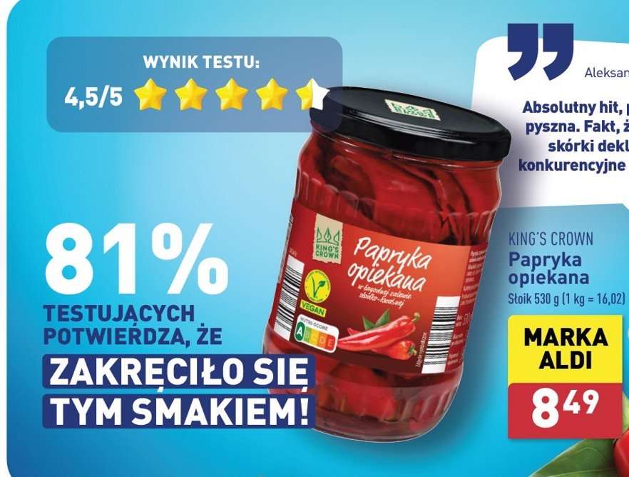 Papryka opiekana King's crown (aldi) promocja