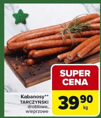 Kabanosy TARCZYŃSKI drobiona, drobiowo promocja w Carrefour Express
