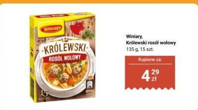 Królewski rosół wołowy promocja w Biedronka