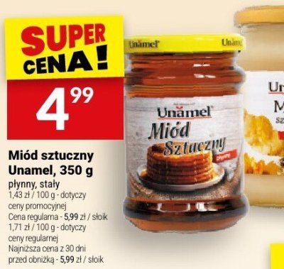 Miód sztuczny Unamel promocja w Twój Market