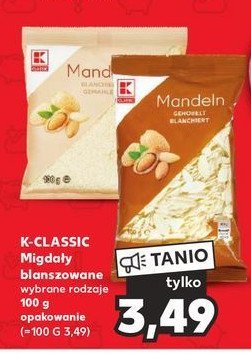 Migdały blanszowane mielone K-classic promocja