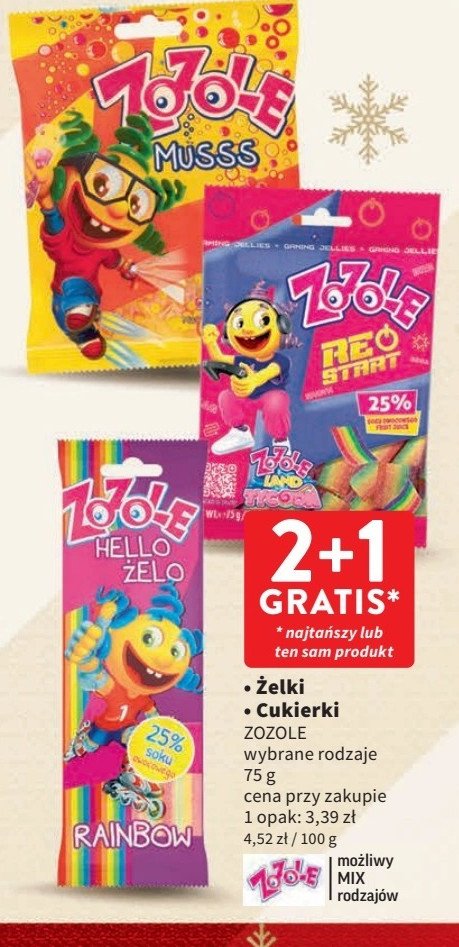 Cukierki musss orange-lemon Zozole promocja