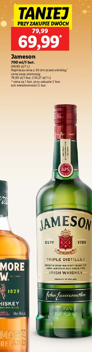 Whiskey Jameson promocja w Lidl