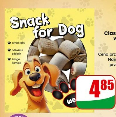 Ciasteczka dla psa waniliowe  promocja w Dino