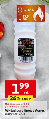 Wkład parafinowy Agnes promocja w Auchan
