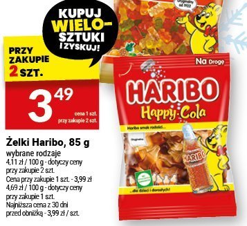 Żelki Haribo, 85 g promocja w Twój Market