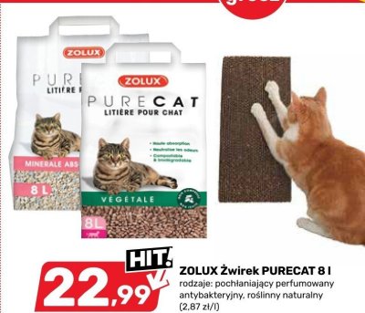 Żwirek PURECAT 8 l ZOLUX promocja w Bricomarche