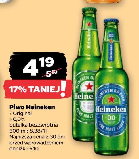 Piwo Heineken promocja w Netto