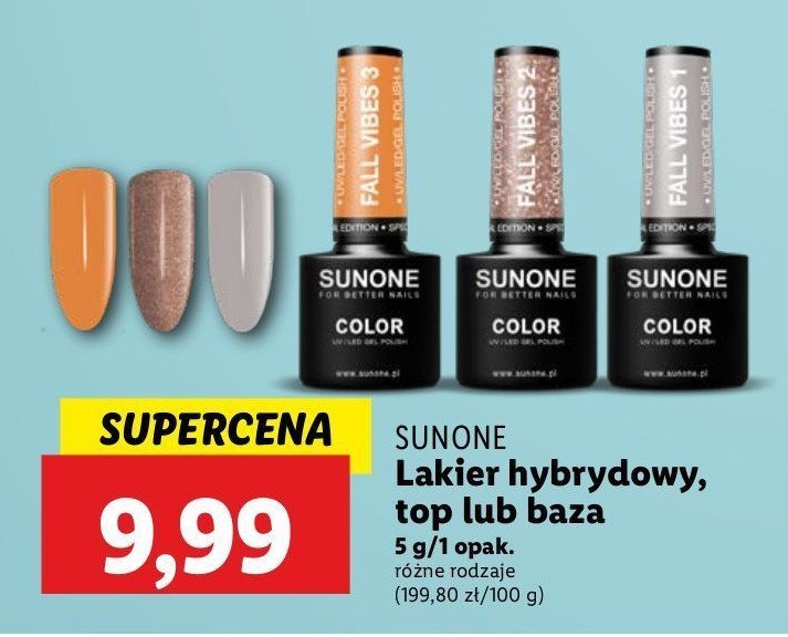 Lakier hybrydowy Sunone promocja