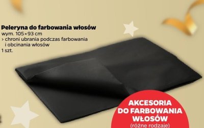 Peleryna do farbowania włosów promocja w Netto