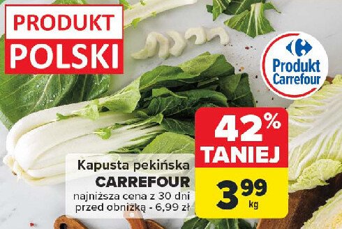 Kapusta pekinska Carrefour promocja