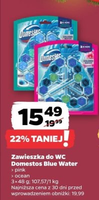 Zawieszka do WC Domestos Blue Water promocja w Netto