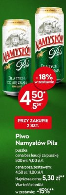 Piwo Namysłów Pils promocja w Żabka