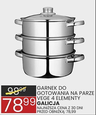 Garnek gotowania na parze vege 4 elementy promocja w Wafelek