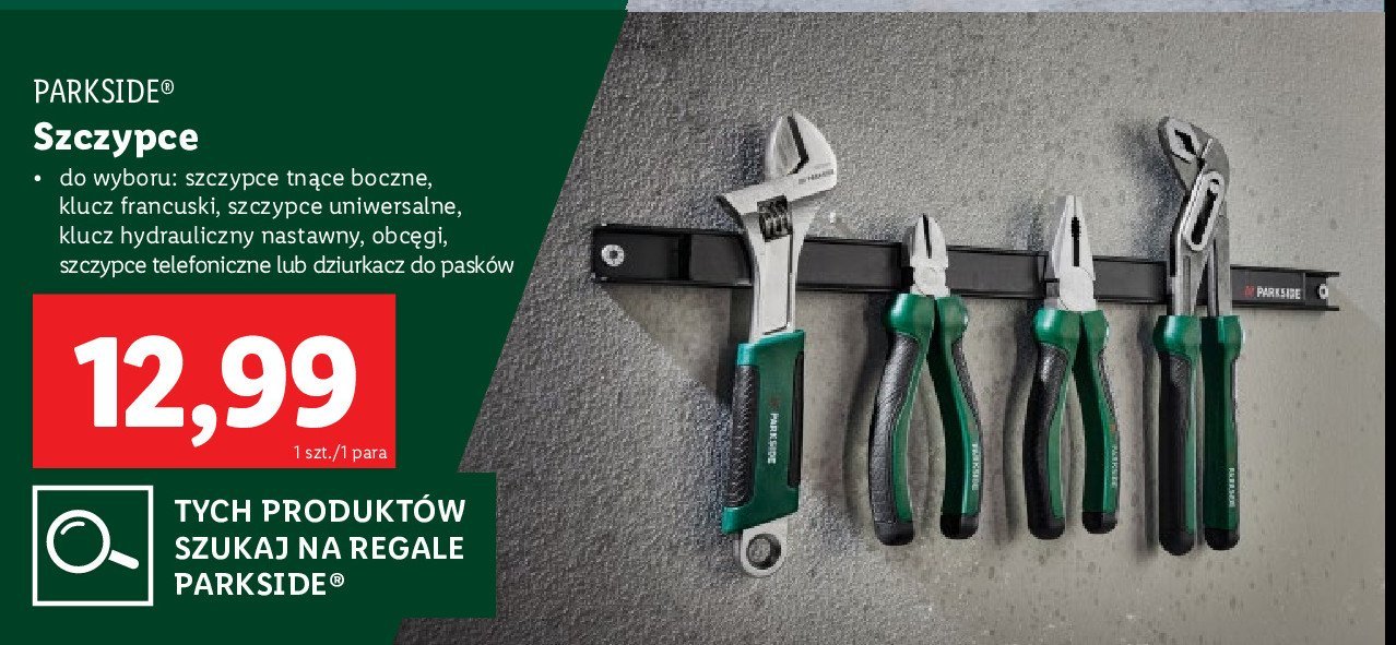 Szczypce uniwersalne Parkside promocja