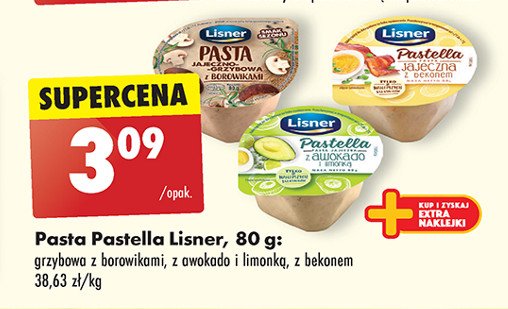 Pasta grzybowa z borowikami Lisner pastella promocja