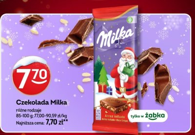 Czekolada Milka różne rodzaje promocja w Żabka