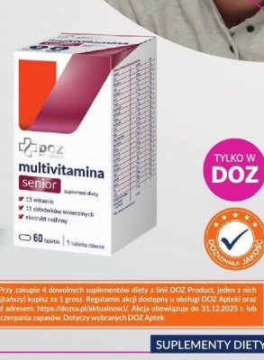 Suplement diety DOZ Product Multivitamina Senior promocja w DOZ.PL