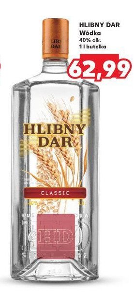Wódka HLIBNY DAR CLASSIC promocja w Stokrotka