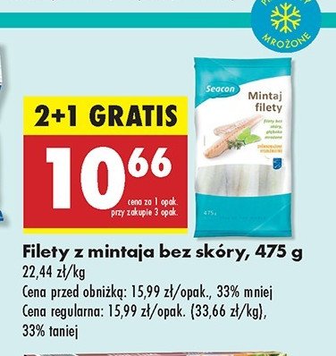 Filety z mintaja Seacon promocja