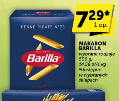 Makaron Penne Rigate Barilla promocja w Groszek
