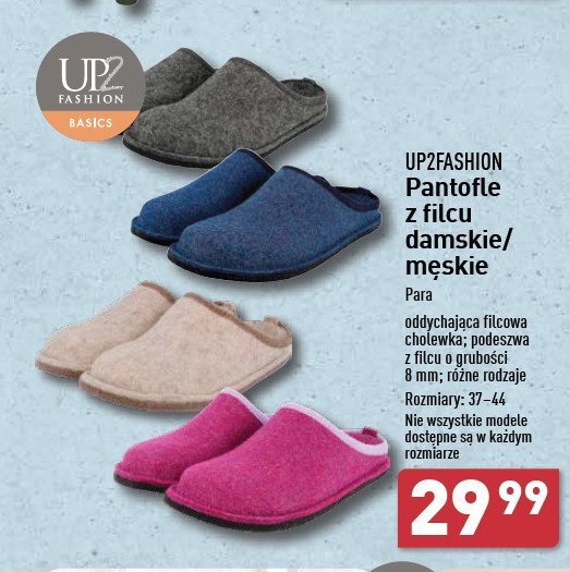 Pantofle z filcu męskie 37-44 Up2fashion promocja