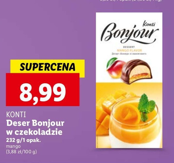 Deser bonjour mango Konti promocja