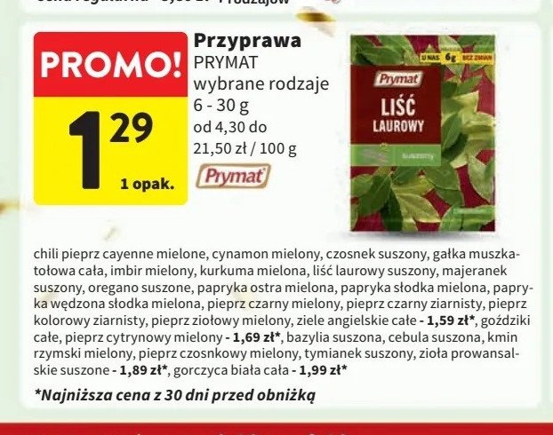 Kurkuma mielona Prymat promocja