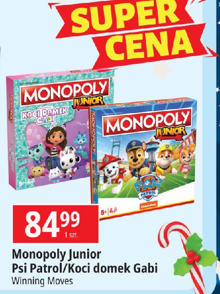 Gra monopoly junior koci domek gabi Hasbro promocja