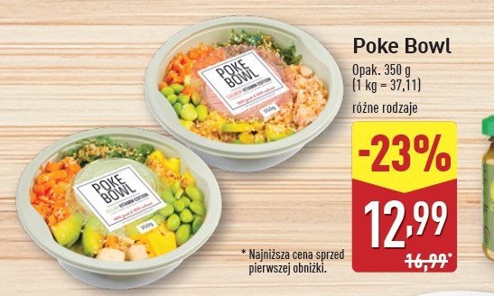 Poke bowl z łososiem promocja w Aldi