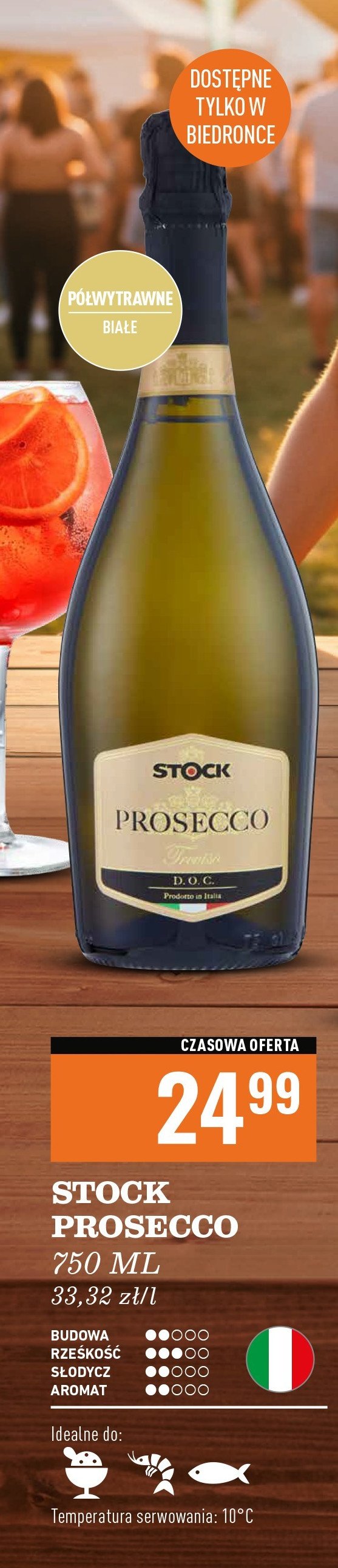 Wino Stock prosecco d.o.c. promocja