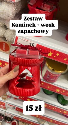 Kominek + wosk zapachowy promocja w Dealz