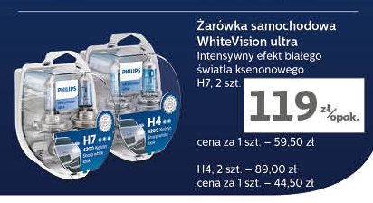 Żarówka white vision h7 Philips promocja