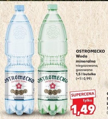 Woda niegazowana Ostromecko promocja w Kaufland