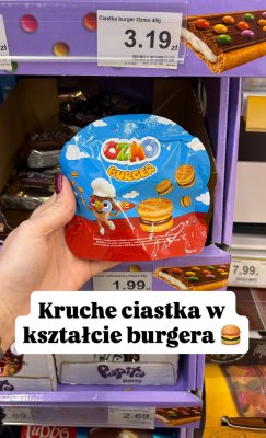 Ciastka burger  promocja w Dino