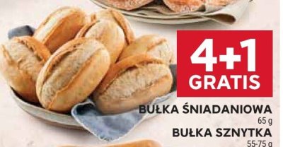 Bułka śniadaniowa 4+1 gratis promocja w Stokrotka