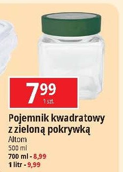 Pojemnik szklany 1 l Altom promocja w Leclerc