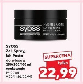 Żel do włosów SYOSS INVISIBLE HOLD promocja