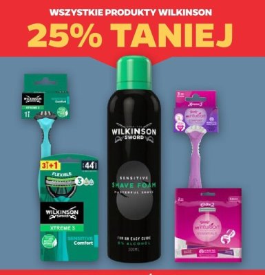 Produkty Wilkinson 25% taniej promocja w Netto
