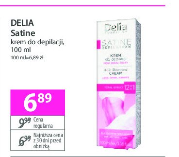 Krem do depilacji 12w1 DELIA SATINE promocja