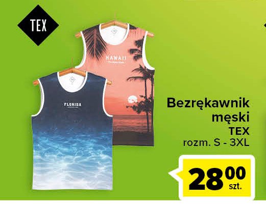 Koszulka bezr臋kawnik m臋ski s-3xl Tex promocja
