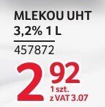Mleko UHT 3,2% 1 l promocja w Selgros