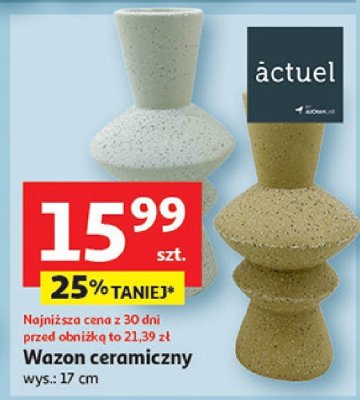 Wazon ceramiczny actuel promocja w Auchan